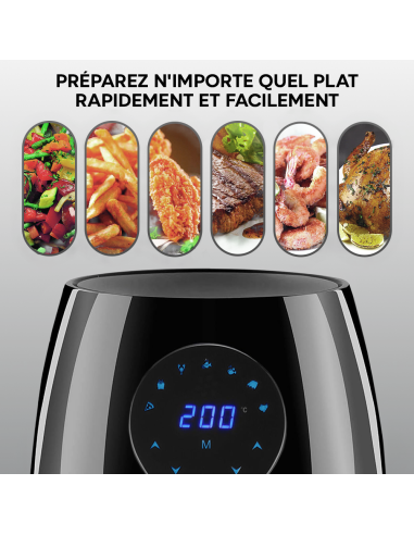 Friteuse à air 3,5 litres avec panier amovible...