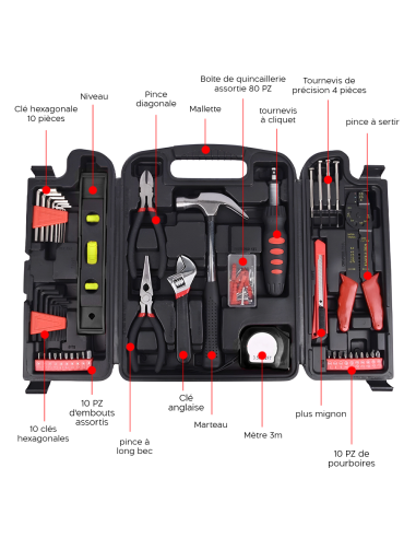 Kit Malette 129 pz Ensemble bricolage...