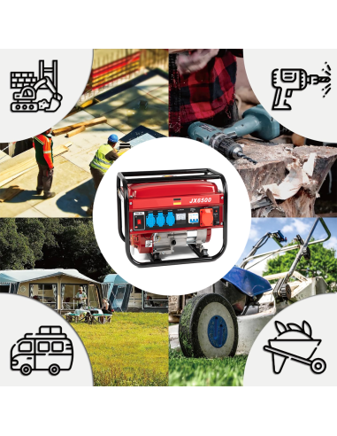 Générateur Courant Moteur Essence 4 Temps...