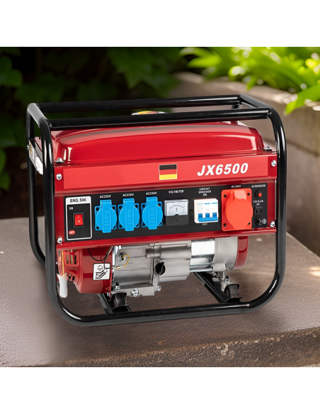 Générateur Courant Moteur Essence 4 Temps Groupe Électrogène 5,5CV 196cc 2000W