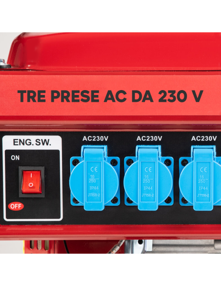 Générateur Courant Moteur Essence 4 Temps Groupe Électrogène 5,5CV 196cc 2000W