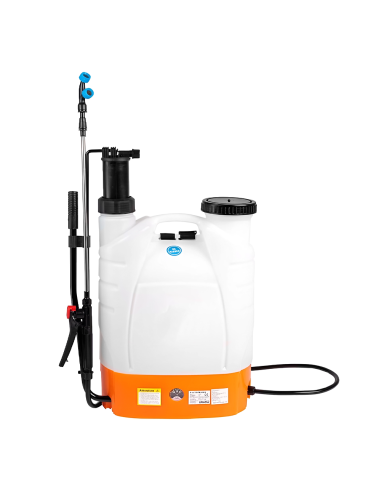 Pulvérisateur dorsal 2 en 1, 16 litres, Batterie rechargeable de 12V