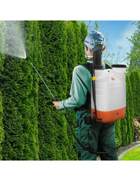 Pulvérisateur dorsal 2 en 1, 16 litres, Batterie rechargeable de 12V