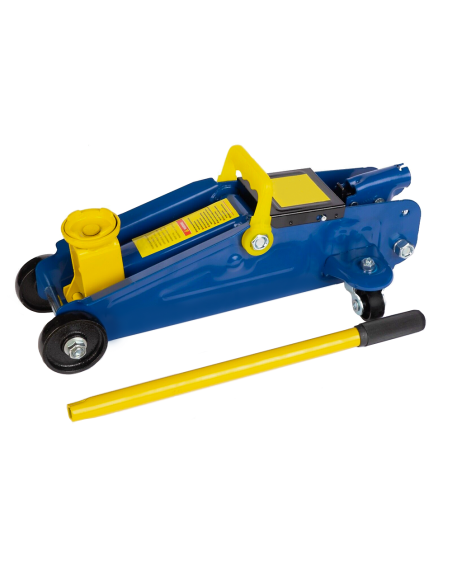 Cric Élévateur de Voiture 2 Tonnes Cric Hydraulique à Chariot avec 4 Roues