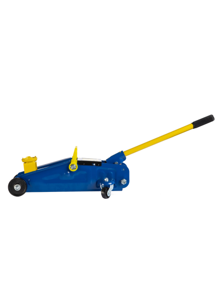 Cric Élévateur de Voiture 2 Tonnes Cric Hydraulique à Chariot avec 4 Roues