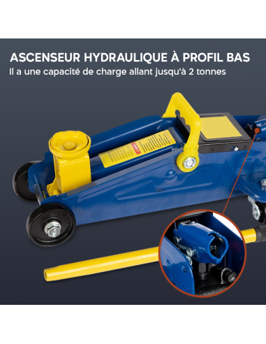 Cric Élévateur de Voiture 2 Tonnes Cric...