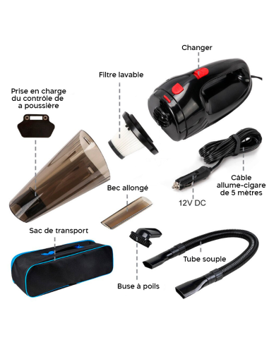 Aspirateur voiture portable voitures camion...