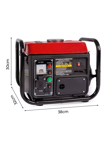 Générateur Courant Moteur à Essence 2 Temps 1000W Groupe Électrogène Portable