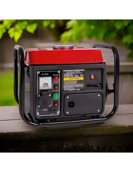 Générateur Courant Moteur à Essence 2 Temps 1000W Groupe Électrogène Portable