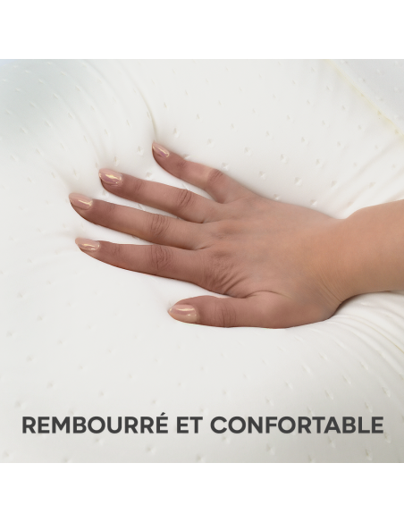 Oreiller mousse à mémoire forme pour lit orthopédique 15cm d'épaisseur cervicale