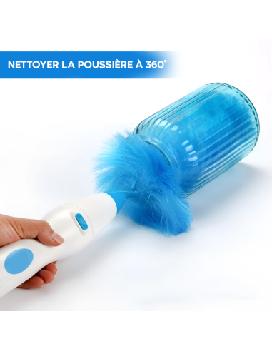 Plumeau Électrique Rechargeable Brosse Rotative...
