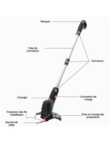 Brosse Rotative Électrique Sans Fil Batterie...