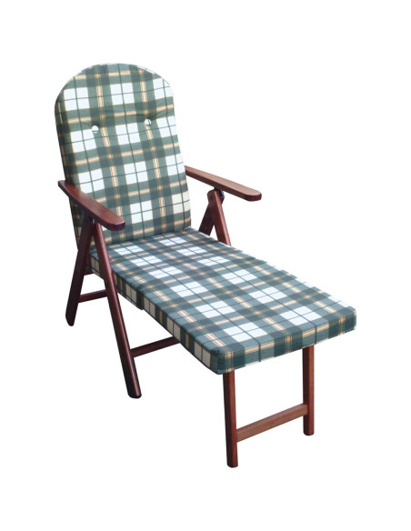 ArtLegno Amalfi fauteuil inclinable en hêtre extensible 108x65x60cm