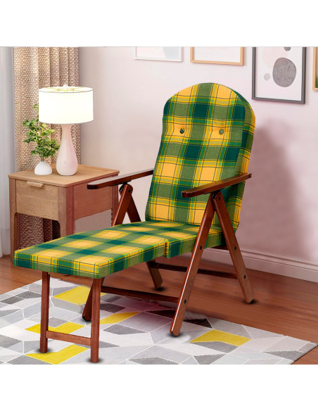 ArtLegno Amalfi fauteuil inclinable en hêtre extensible 108x65x60cm