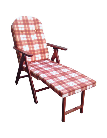 ArtLegno Amalfi fauteuil inclinable en hêtre extensible 108x65x60cm