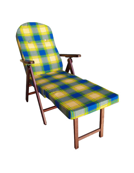 ArtLegno Amalfi fauteuil inclinable en hêtre extensible 108x65x60cm