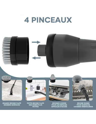 Brosse Rotative Électrique Sans Fil Batterie...