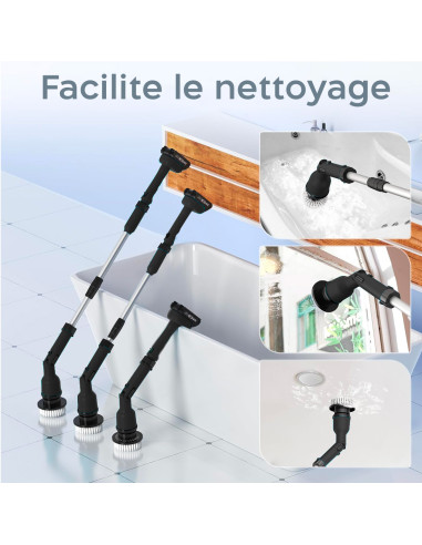 Brosse Rotative Électrique Sans Fil Batterie...