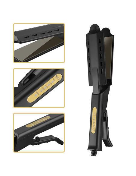 Lisseur céramique cheveux avec température réglable 220° orifices de ventilation