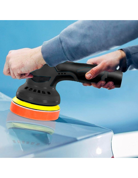 Polisseuse électrique avec batterie 24V pour voitures et sols, 8 vitesses