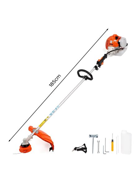 Débroussailleuse KRAFTROYAL multifonction à essence 2T 52cc jardin