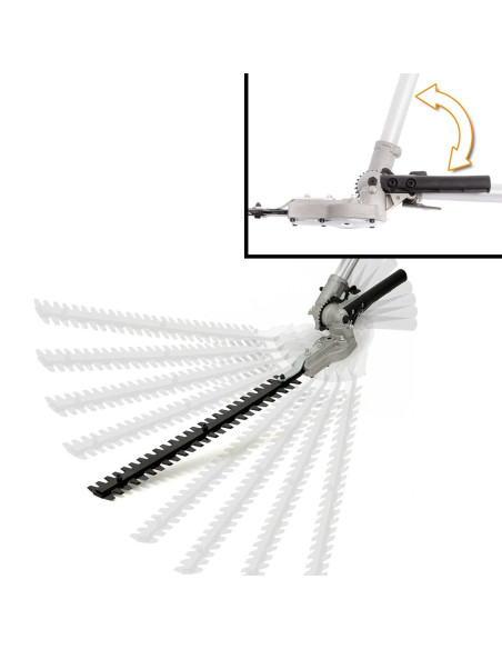 Taille-haie Coupe-branches/bordures débroussailleuse 52cc KRAFTROYAL 4en1 jardin