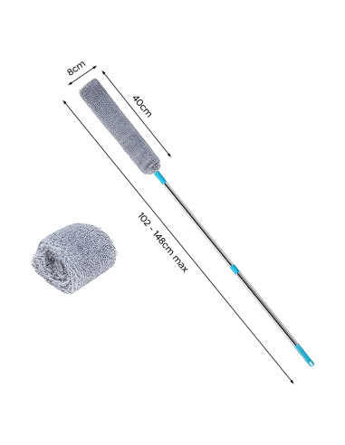 Plumeau télescopique extensible chiffon...