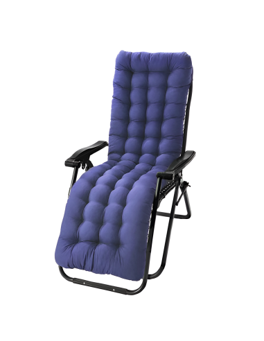 Chaise inclinable pliable avec coussin Zéro gravité Dossier inclinable