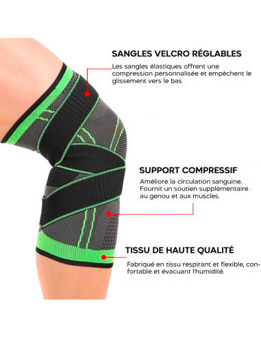 Genouillère Sportive Soutien de Genou Bande...