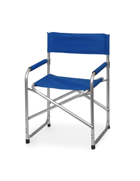 Chaise pliante Textilene aluminium et tissu ONSHORE 55x57x82cm