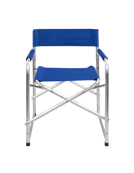 Chaise pliante Textilene aluminium et tissu ONSHORE 55x57x82cm