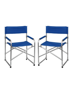 2 chaises réalisateur pliantes aluminium et textilène... 2