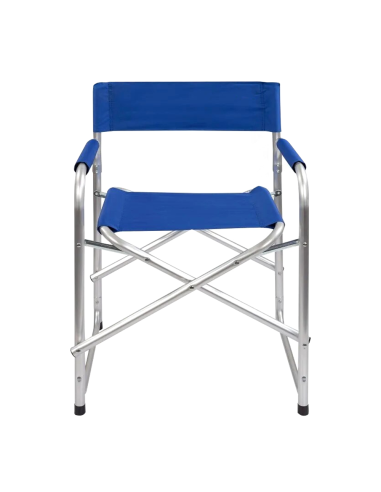 2 chaises réalisateur pliantes aluminium et...