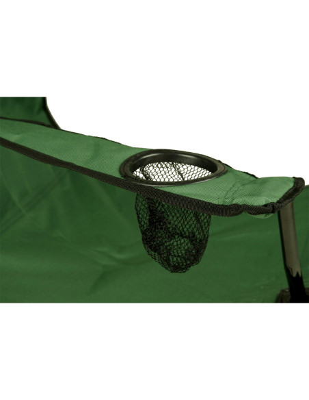 2971 Chaise pliante camping et jardin MIAMI avec pose-verre et canettes