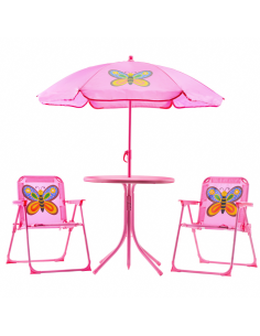 Ensemble jardin pour filles 4 pz Table et chaises parasol...