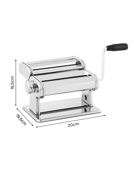 Machine à pâtes fraîches manuelle acier avec 7 réglages pour lasagnes fettuccine