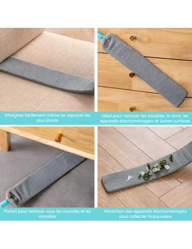 Plumeau télescopique extensible chiffon...