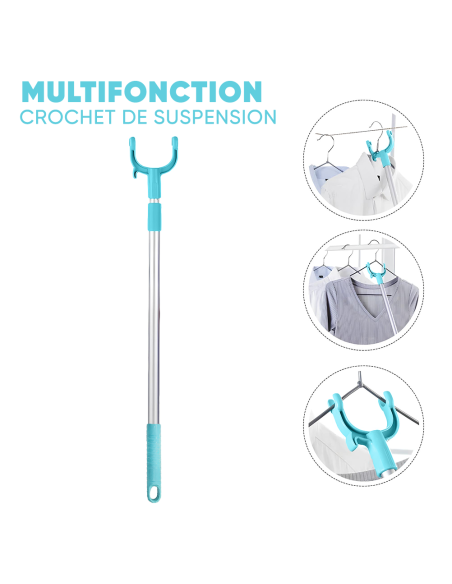 Plumeau télescopique extensible chiffon microfibre pour la poussière et les sols