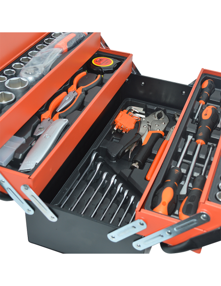 Boîte à outils Malette Portable Boîte à outils 85 Outils de Quincaillerie