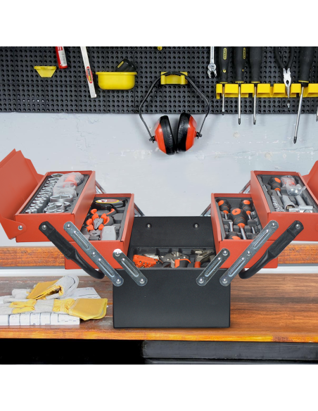 Boîte à outils Malette Portable Boîte à outils 85 Outils de Quincaillerie