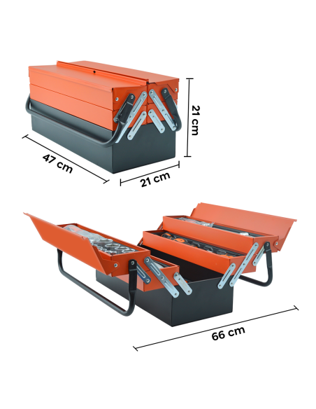 Boîte à outils Malette Portable Boîte à outils 85 Outils de Quincaillerie