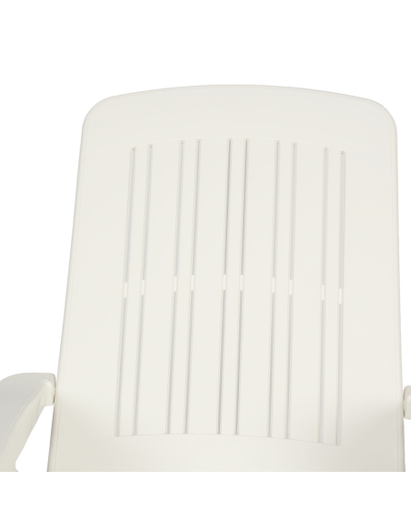 Transat Cancun avec roues pliantes en polyrotin 72x190x60cm