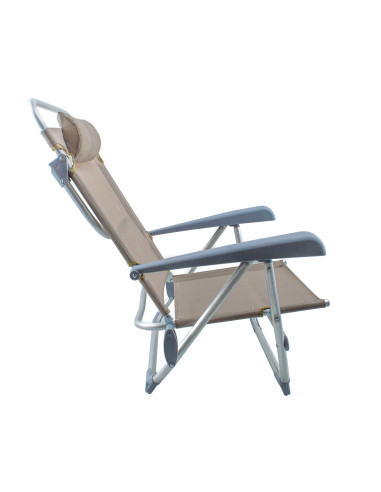 Chaise de plage Spiaggina en Textilène avec...