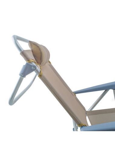 Chaise de plage Spiaggina en Textilène avec...