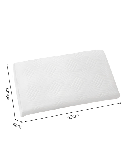 2 pièces Oreiller Cervical mémoire de forme 11cm haleine fraîche aloe Vera