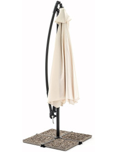 Parasol de Jardín avec Bras Décentré et Manivelle Toile... 2