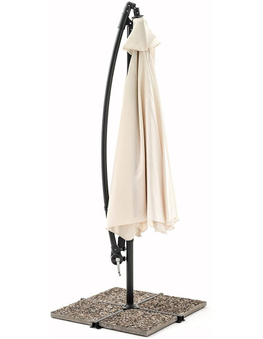 Parasol de Jardín avec Bras Décentré et...