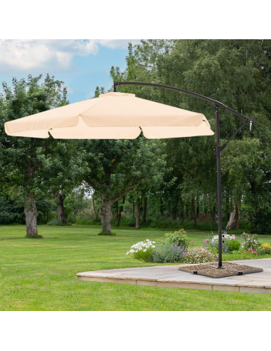 Parasol de Jardín avec Bras Décentré et...