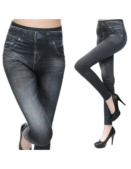 Ensemble de 3 Leggings Femme Effet Jeans GIADA