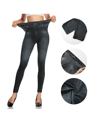 Ensemble de 3 Leggings Femme Effet Jeans GIADA